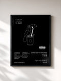 #noir Tableau de l'album The Balance de Catfish and the Bottlemen, cadre noir, imprimé et encadré en France