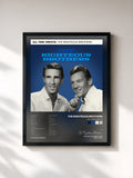 #noir Tableau de l'album All Time Greats de The Righteous Brothers, cadre noir, imprimé et encadré en France