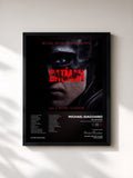 #noir Tableau de l'album The Batman (Original Motion Picture Soundtrack) de Michael Giacchino, cadre noir, imprimé et encadré en France