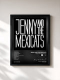 #noir Tableau de l'album Jenny And The Mexicats de Jenny And The Mexicats, cadre noir, imprimé et encadré en France