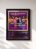 #noir Tableau de l'album Für immer im Herzen - Das Abschiedskonzert de Die Flippers, cadre noir, imprimé et encadré en France