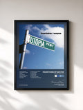#noir Tableau de l'album Utopia Parkway de Fountains of Wayne, cadre noir, imprimé et encadré en France