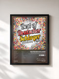 #noir Best of Deutscher Schlager 2017 (Die besten XXL Apres Ski Schlager Hits bis zur Karneval Party 2018) von Deutscher Schlager als gerahmter Kunstdruck, schwarzer Rahmen, gedruckt und gerahmt in Frankreich