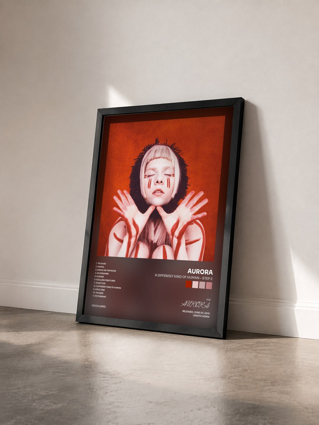 #noir A Different Kind Of Human – Step 2 by AURORA as a framed art print seen at an angle, black frame