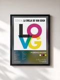 #noir Tableau de l'album Esencial La Oreja de Van Gogh de La Oreja de Van Gogh, cadre noir, imprimé et encadré en France