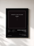 #noir Tableau de l'album Works: Volume 1 de Emerson, Lake & Palmer, cadre noir, imprimé et encadré en France