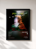 #noir Tableau de l'album My Mind Wanders and Sometimes Leaves Completely de Lola Young, cadre noir, imprimé et encadré en France