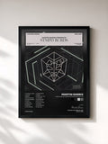 #noir Tableau de l'album Martin Garrix presents STMPD RCRDS Vol. 001 de Martin Garrix, cadre noir, imprimé et encadré en France