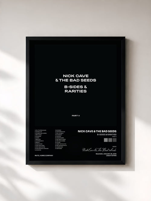 Nick Cave & The Bad Seeds · B-Sides & Rarities (Part II) — Gerahmter Kunstdruck