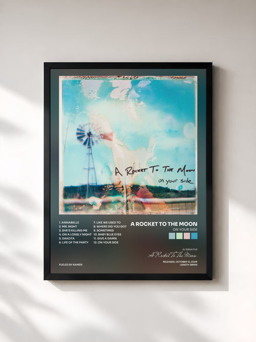 A Rocket To The Moon · On Your Side — Affiche encadrée