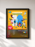 #noir Tableau de l'album 42 - Worden wat je wil de Kinderen Voor Kinderen, cadre noir, imprimé et encadré en France