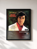 #noir Tableau de l'album Sweetheart de Engelbert Humperdinck, cadre noir, imprimé et encadré en France