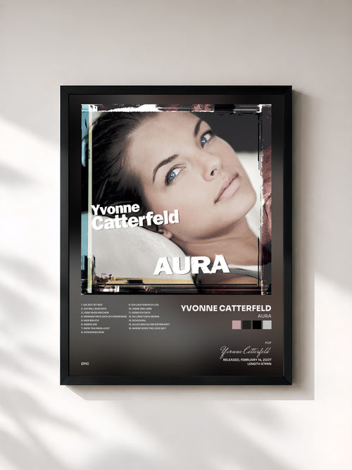 Yvonne Catterfeld · Aura — Affiche encadrée