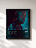 #noir Surnaturel de Rohff en lámina enmarcada, marco negro, impresa y enmarcada en Francia