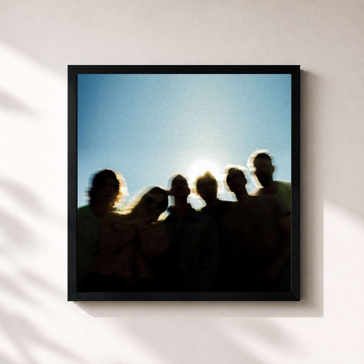 #noir Tableau carré de l'album Aperture de The Head And The Heart, cadre noir 32x32 cm