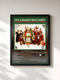 #noir Tableau de l'album It's a Holiday Soul Party de Sharon Jones & The Dap-Kings, cadre noir, imprimé et encadré en France