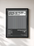 #noir Tableau de l'album Shake That Ass Ski Hard de Armand van Helden, cadre noir, imprimé et encadré en France