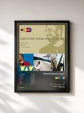 #noir Tableau de l'album Sony Jazz Trios de Grover Washington, Jr., cadre noir, imprimé et encadré en France