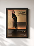 #noir Tableau de l'album Totally Hot de Olivia Newton-John, cadre noir, imprimé et encadré en France
