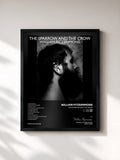 #noir Tableau de l'album The Sparrow and the Crow de William Fitzsimmons, cadre noir, imprimé et encadré en France