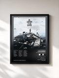 #noir Tableau de l'album De Camino Pa' la Cima (Reloaded 2.0) de J Alvarez, cadre noir, imprimé et encadré en France