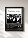 #noir Tableau de l'album Welcome Interstate Managers de Fountains of Wayne, cadre noir, imprimé et encadré en France