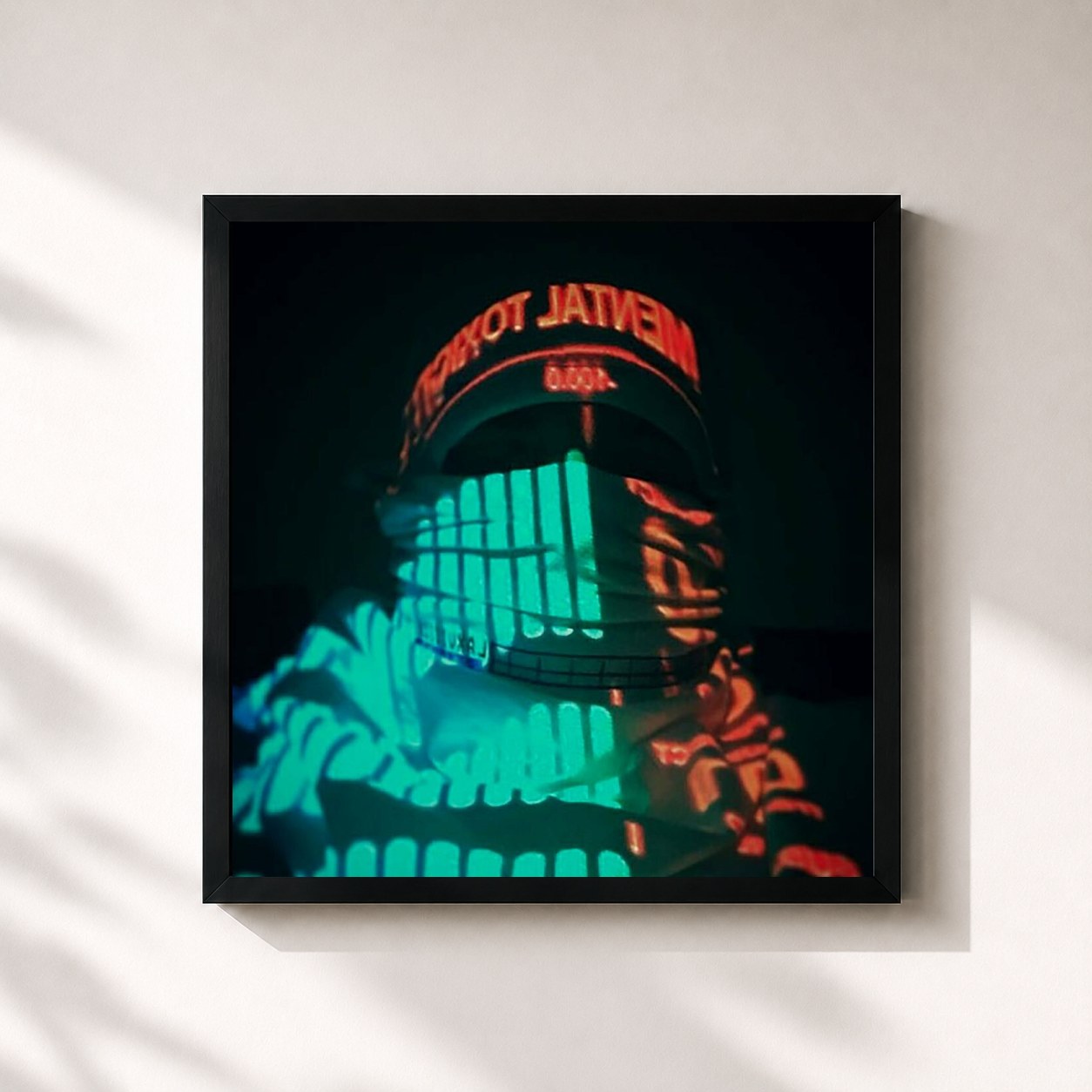 #noir 2016 - 2018 by Népal as a square framed art print, black 32x32 cm frame