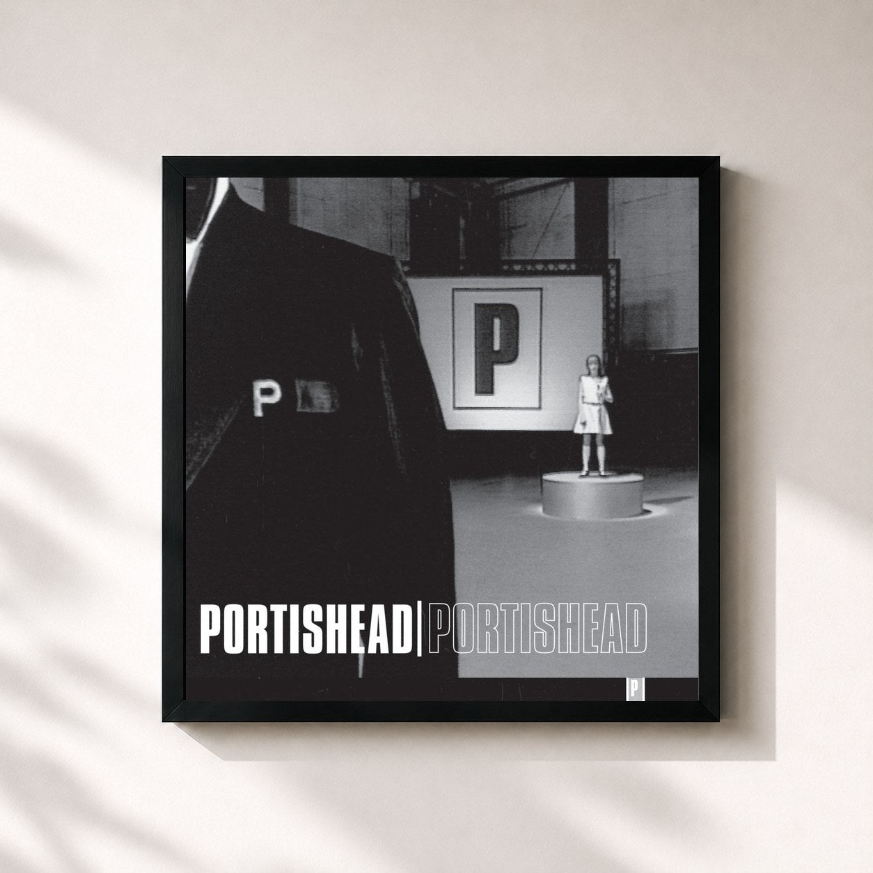 #noir Portishead by Portishead as a square framed art print, black 32x32 cm frame