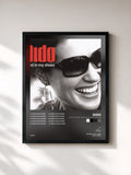 #noir Tableau de l'album Dance Vault Mixes - Sand In My Shoes/Don't Leave Home de Dido, cadre noir, imprimé et encadré en France