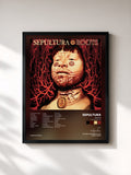#noir Tableau de l'album Roots (Expanded Edition) de Sepultura, cadre noir, imprimé et encadré en France