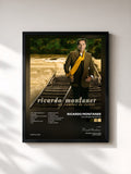 #noir Tableau de l'album Un Camino De Exitos de Ricardo Montaner, cadre noir, imprimé et encadré en France