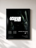 #noir Tableau de l'album NYC Beat de Armand van Helden, cadre noir, imprimé et encadré en France