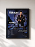 #noir Hitmix XXL - der längste Wendler der Welt von Michael Wendler als gerahmter Kunstdruck, schwarzer Rahmen, gedruckt und gerahmt in Frankreich