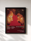 #noir Tableau de l'album H2O de Daryl Hall & John Oates, cadre noir, imprimé et encadré en France