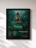 #noir Raya and the Last Dragon (Original Motion Picture Soundtrack) by James Newton Howard as a framed art print, black frame, printed and framed in France