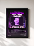#noir Tableau de l'album Defected presents House Masters - Purple Disco Machine de Purple Disco Machine, cadre noir, imprimé et encadré en France