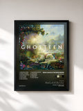 #noir Tableau de l'album Ghosteen de Nick Cave & The Bad Seeds, cadre noir, imprimé et encadré en France