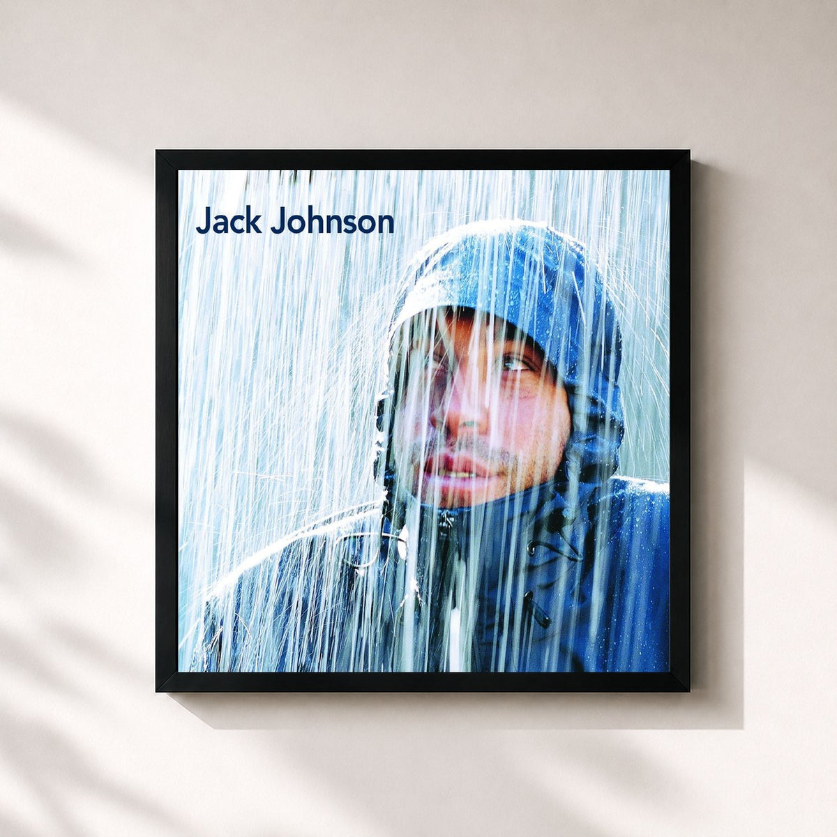 #noir Brushfire Fairytales (Remastered Bonus Version) von Jack Johnson als quadratischer Kunstdruck, schwarzer Rahmen 32x32 cm