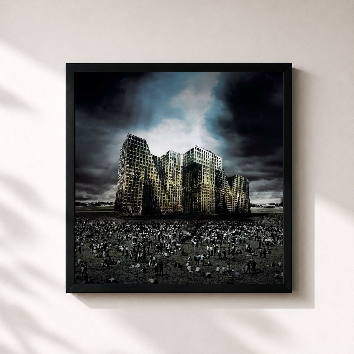 #noir Anthologie di Suprême NTM in stampa quadrata incorniciata, cornice nera 32x32 cm
