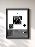 #noir Tableau de l'album Avalancha- Edición Especial de Héroes del Silencio, cadre noir, imprimé et encadré en France