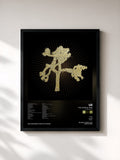 #noir The Joshua Tree (Super Deluxe) by U2 as a framed art print, black frame, printed and framed in France