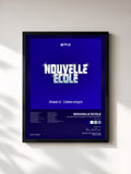 #noir Nouvelle École | Saison 3 | L'album Intégral (Série Netflix) di Nouvelle Ecole in stampa incorniciata, cornice nera, stampata e incorniciata in Francia