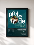 #noir Tableau de l'album A Arte De Chitãozinho & Xororó de Chitãozinho & Xororó, cadre noir, imprimé et encadré en France