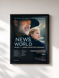 #noir News Of The World (Original Motion Picture Soundtrack) von James Newton Howard als gerahmter Kunstdruck, schwarzer Rahmen, gedruckt und gerahmt in Frankreich