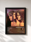 #noir Tableau de l'album Trilogy de Emerson, Lake & Palmer, cadre noir, imprimé et encadré en France