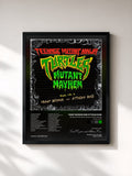 #noir Tableau de l'album Teenage Mutant Ninja Turtles: Mutant Mayhem (Original Score) de Trent Reznor and Atticus Ross, cadre noir, imprimé et encadré en France