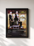#noir Tableau de l'album Fieras Sinaloenses de Los Titanes De Durango, cadre noir, imprimé et encadré en France