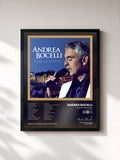 #noir Tableau de l'album Love In Portofino (Super Deluxe) de Andrea Bocelli, cadre noir, imprimé et encadré en France
