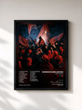 #noir Tableau de l'album Propaganda de Norsacce Berlusconi, cadre noir, imprimé et encadré en France