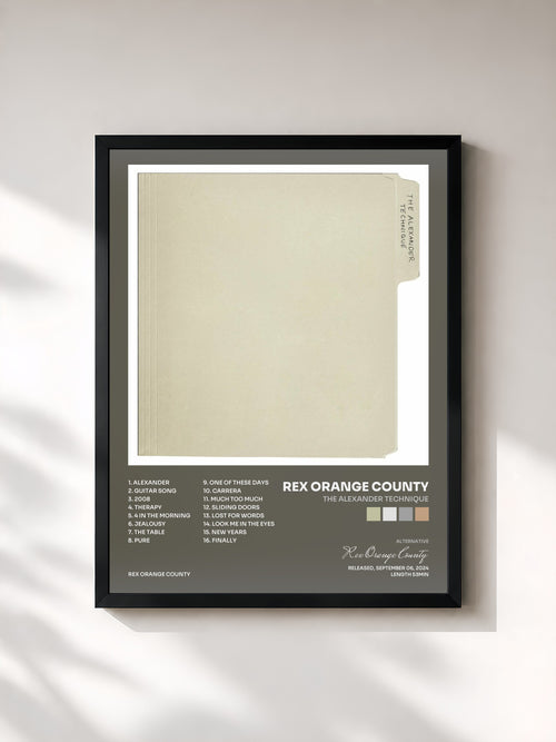Rex Orange County · The Alexander Technique — Affiche encadrée